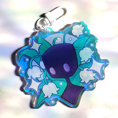Rain Flowers Holo Acrylic Keychain