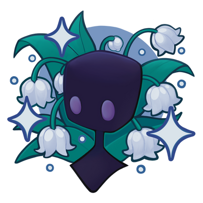 Rain Flowers Holo Acrylic Keychain