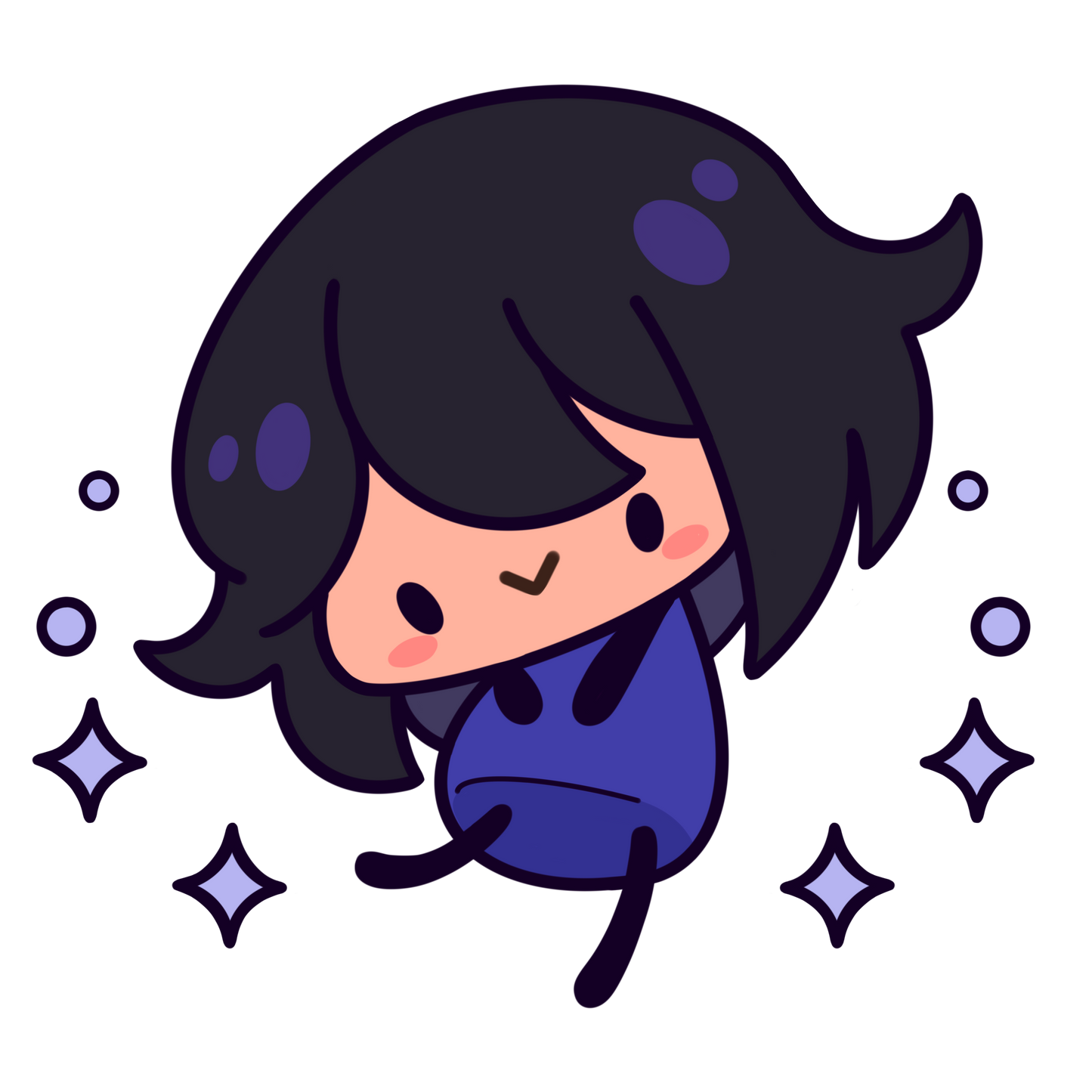 Potato Blu Plushie Keychain